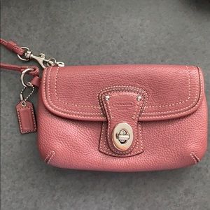 Coach Turn Lock Wristlet